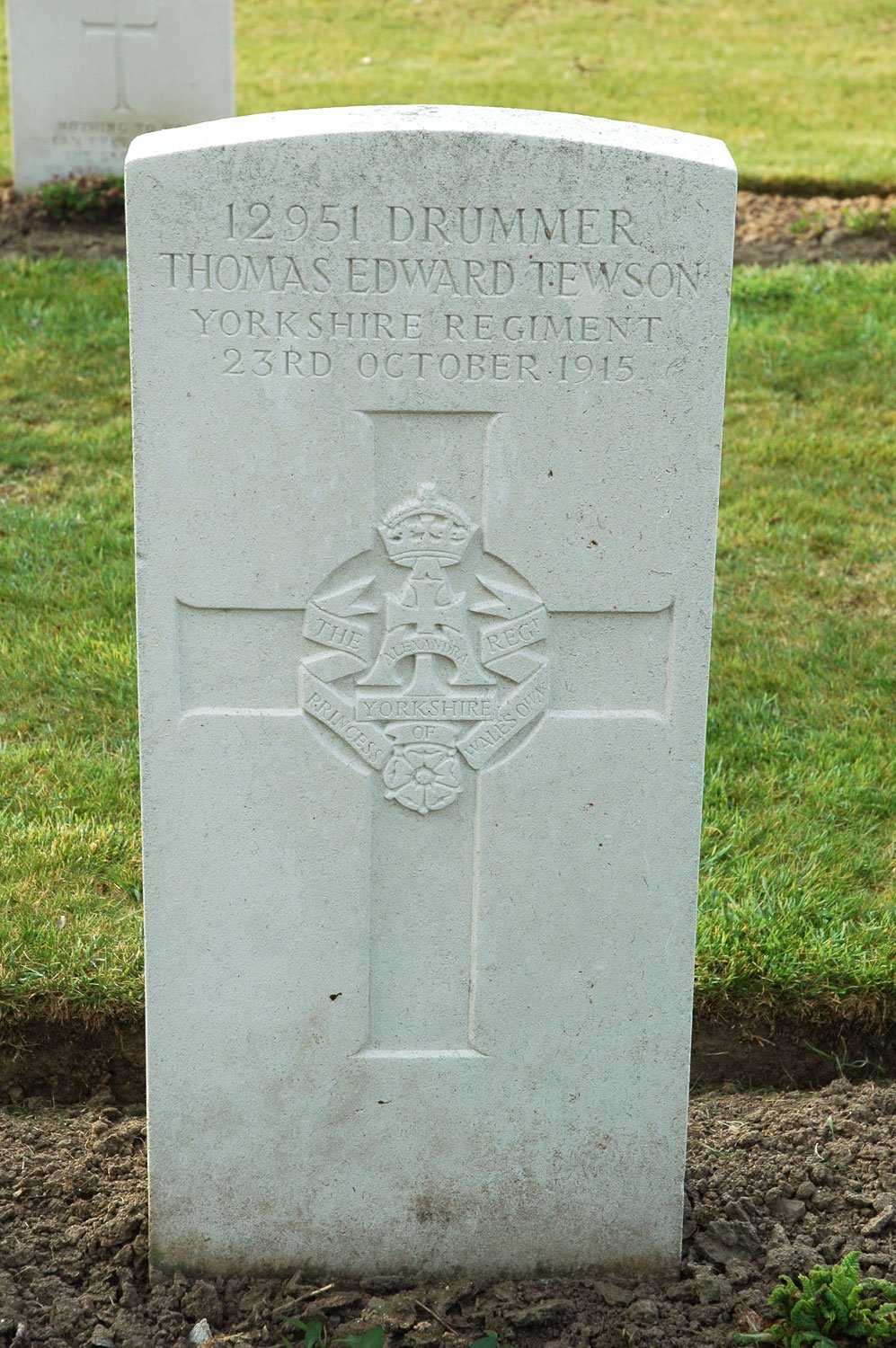 Private Thomas Edward Tewson, 12951.